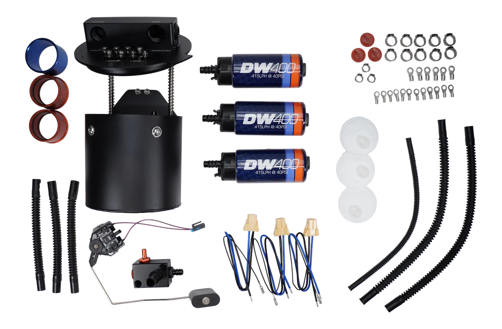 DeatschWerks X3 Series Fuel Pump Module w/ Triple DW400 Fuel Pumps for 2011-2024 Ford Mustang