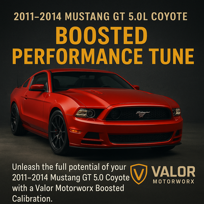 2011–2014 Mustang GT 5.0L Coyote Tune Boosted